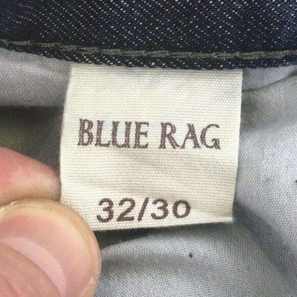 Mens Blue Rag Brand Distressed Straight Leg Jeans Size 32 - Picture 3 of 7